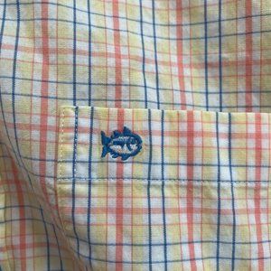 Southern Tide Men's Button-down Shirt, Plaid, Easter, size Medium